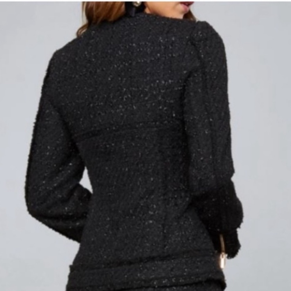 NWT BEBE Soraya Tweed Blazer RARE - Picture 5 of 5